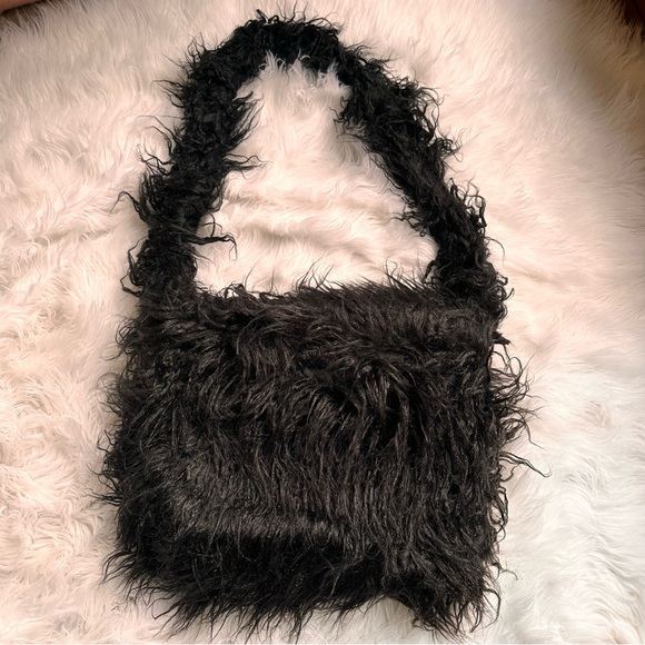 🍓[ Dolls Kill ] Trickz N Treatz Fuzzy Fiend Satchel Flap Purse - Picture 9 of 13